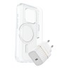 OB SYM CLEAR MAGSAFE/PREM GLASS/EU USB-C WALL CHARGER 30W-WHITE 7881432