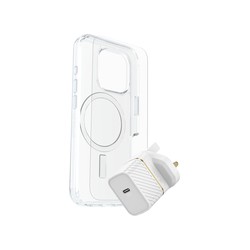 OB SYM CLEAR MAGSAFE/PREM GLASS/UK USB-C WALL CHARGER 30W-WHITE 7881433