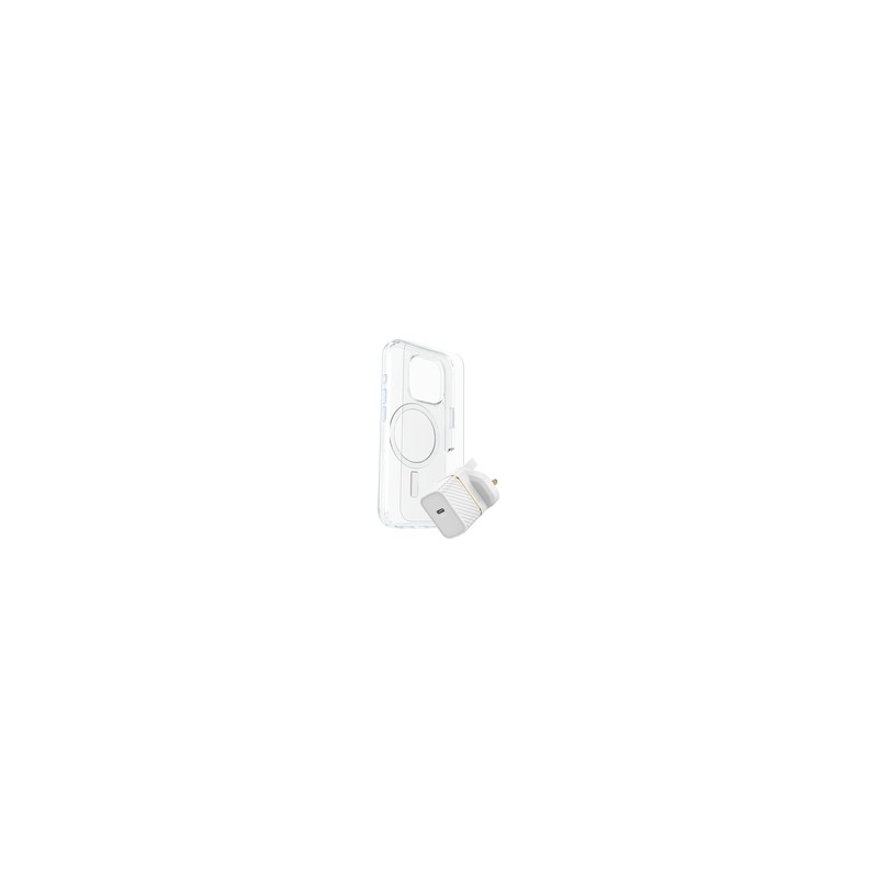 OB SYM CLEAR MAGSAFE/PREM GLASS/UK USB-C WALL CHARGER 30W-WHITE 7881433