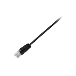 V7 CAT6 Ethernet Black UTP 50CM/RJ45 100 Copper Snagless