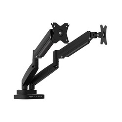 ERGONOMIC DUAL-MONITOR MOUNT/MOUNT WITH DOCKING STATION