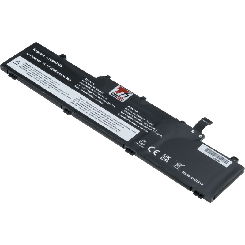 Baterie T6 Power pro Lenovo ThinkPad E14, E15 Gen 2, Gen 3, Gen 4, 4050mAh, 45Wh, 3cell, Li-Pol