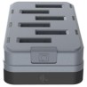 WS101 6-Slot Spare Battery Charger, Allows Charging of 6 Spare Batteries.
