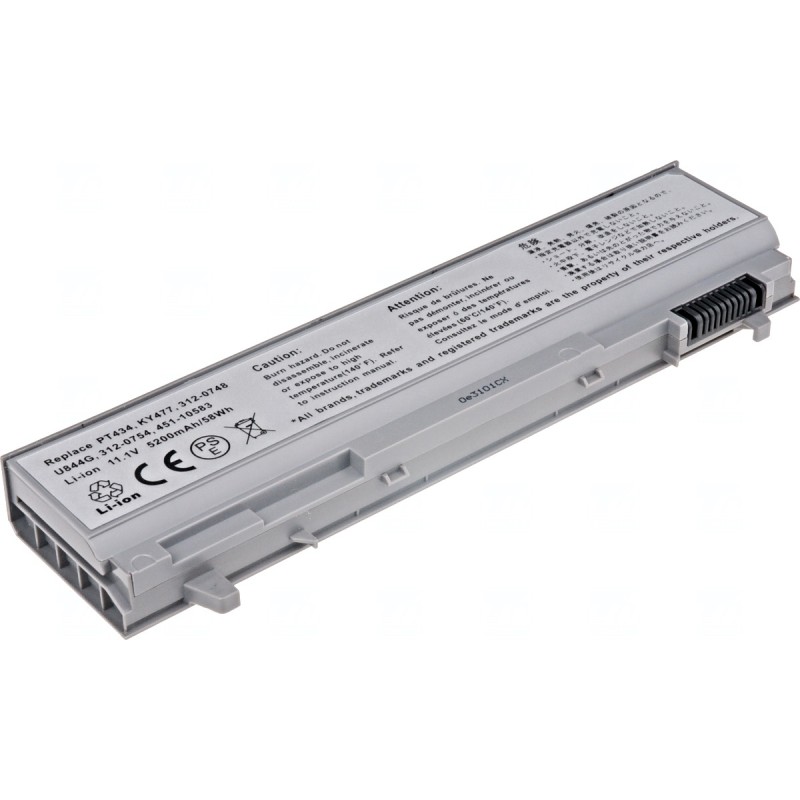 Baterie T6 Power pro Dell Latitude E6400, E6410, E6500, E6510, Precision M4400, 5200mAh, 58Wh, 6cell
