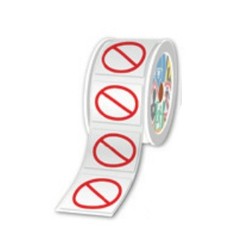 PRE-CUT AND PRE-PRINTED/PROHIBITION ROLLS PICTOGRAM ONLY LTZ12050FBAN