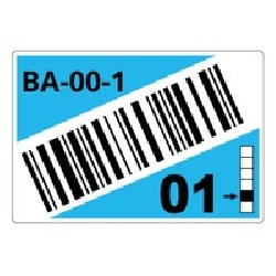 ROLL OF PRE-CUT LABELS FOR/RACKS AND PALLETS 90 X 110 MM BL LTZ15090FCB