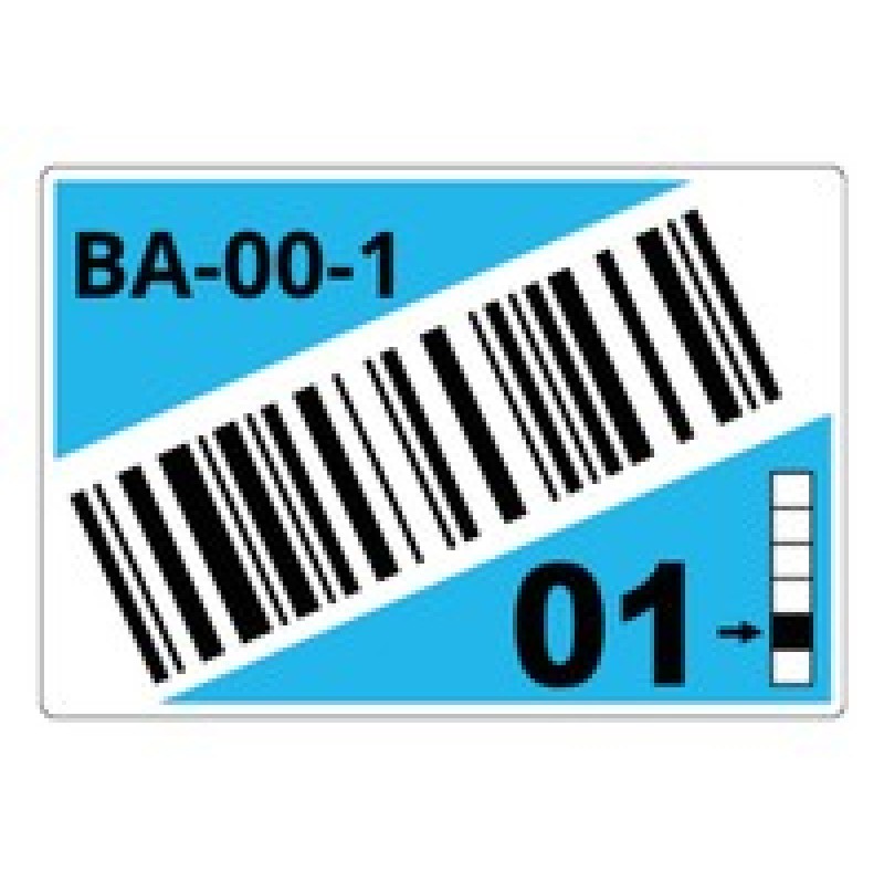 ROLL OF PRE-CUT LABELS FOR/RACKS AND PALLETS 90 X 110 MM BL LTZ15090FCB