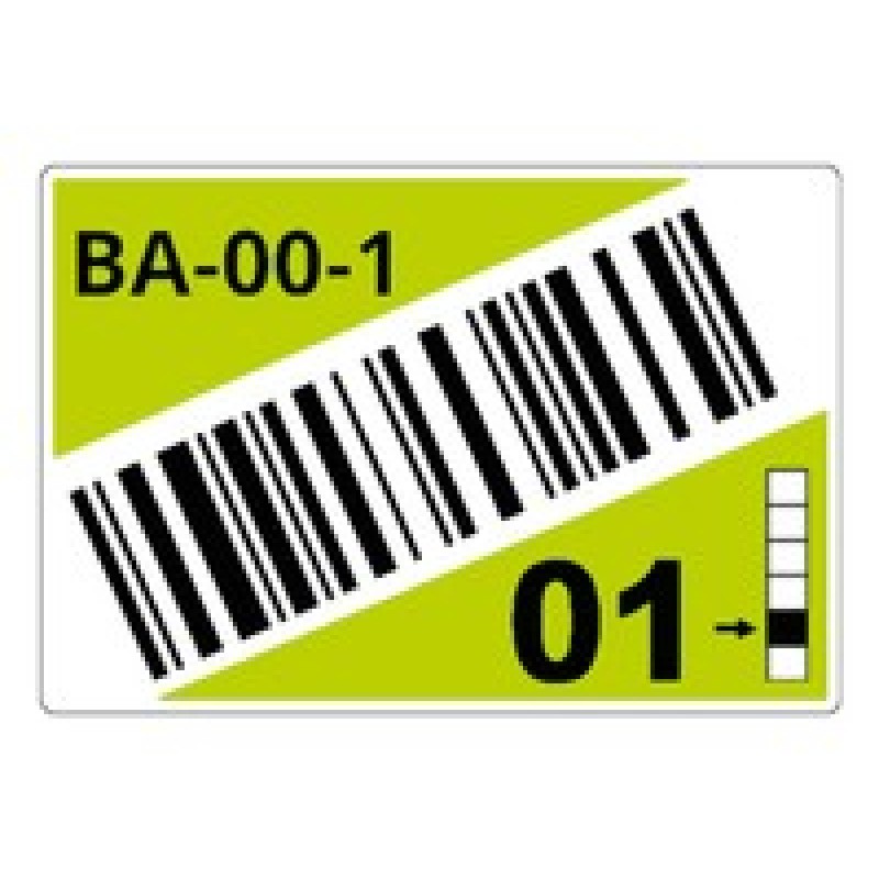 ROLL OF PRE-CUT LABELS FOR/RACKS AND PALLETS OF 55 X 85 MM LTZ17055FCB