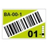 ROLL OF PRE-CUT LABELS FOR/RACKS AND PALLETS OF 55 X 85 MM LTZ17055FCB