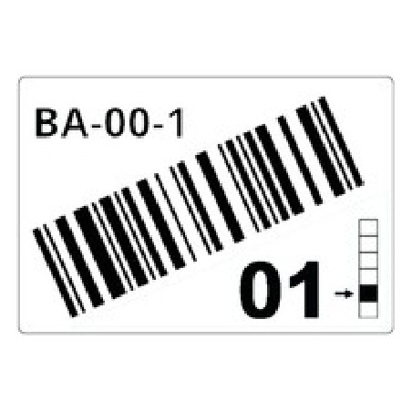 Brother Roll OF Pre-Cut Labels For/Racks And Pallets 75 X 110 MM WH