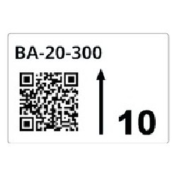 Brother Roll OF Pre-Cut Labels For/Racks And Pallets 55 X 85 MM Whi