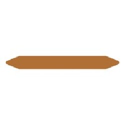Brother Pre-Cut Pipe Marker Rolls/Brown/Petrol Without Pictogram 1