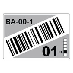 ROLL OF PRE-CUT LABELS FOR/RACKS AND PALLETS 75 X 110 MM GR LTZ1A075FCB