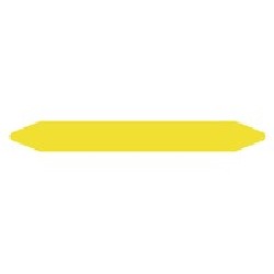 Brother Pre-Cut Pipe Marker Rolls/Yellow / Gas Without Pictogram 1