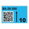 Brother Roll OF Pre-Cut Labels For/Racks And Pallets 55 X 85 MM BLU