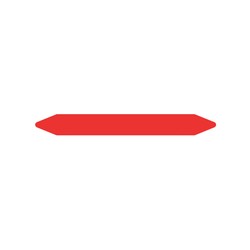 Brother Pre-Cut Pipe Marker Rolls Red //Fire 26 X 250 MM Without Pictogr