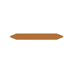 Brother Pre-Cut Pipe Marker Rolls/Brown/Petrol Without Pictogram 2