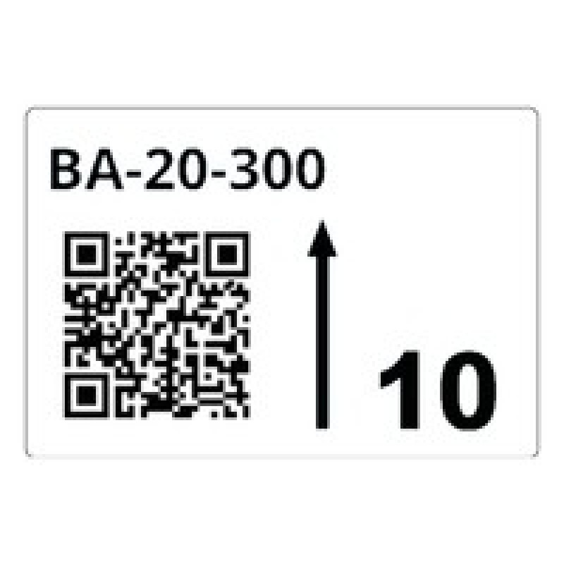 ROLL OF PRE-CUT LABELS FOR/RACKS AND PALLETS 90 X 110 MM WH LTZ12090FQR