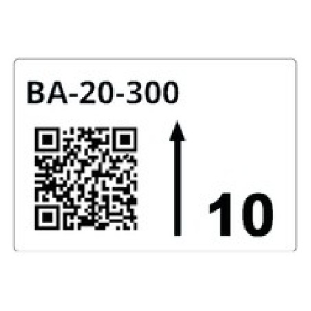 ROLL OF PRE-CUT LABELS FOR/RACKS AND PALLETS 90 X 110 MM WH LTZ12090FQR