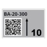 ROLL OF PRE-CUT LABELS FOR/RACKS AND PALLETS 75 X 110 MM GR LTZ1A075FQR