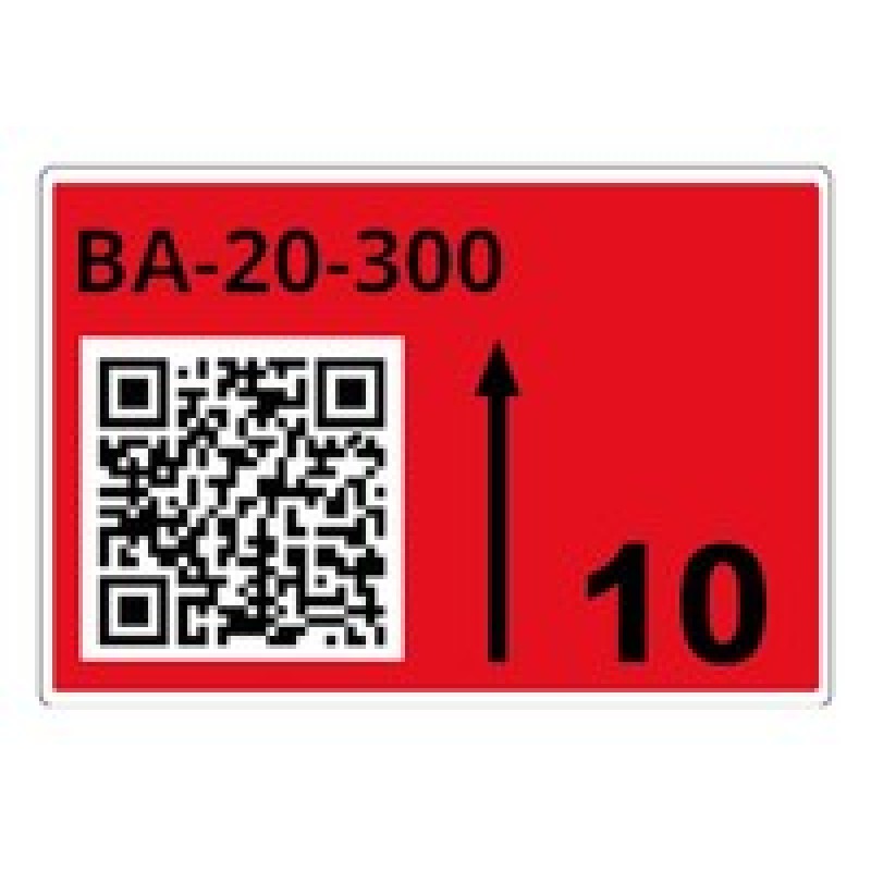 ROLL OF PRE-CUT LABELS FOR/RACKS AND PALLETS 90 X 110 MM RE LTZ14090FQR