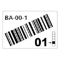 ROLL OF PRE-CUT LABELS FOR/RACKS AND PALLETS OF 55 X 85 MM LTZ12055FCB