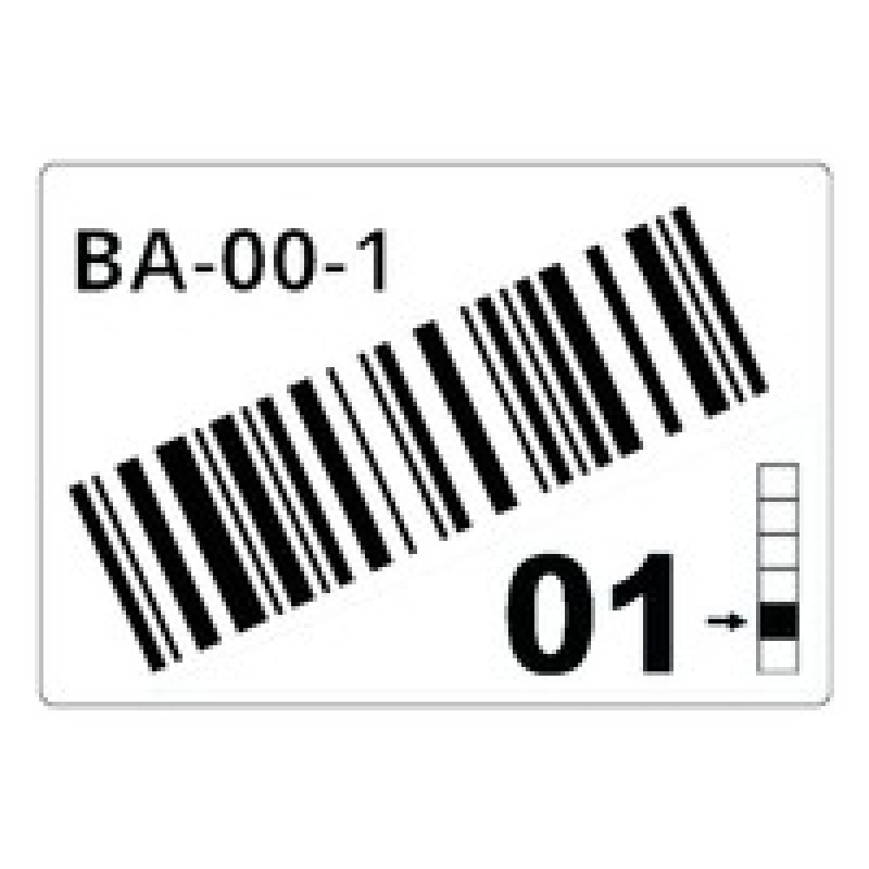 ROLL OF PRE-CUT LABELS FOR/RACKS AND PALLETS OF 55 X 85 MM LTZ12055FCB
