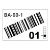 ROLL OF PRE-CUT LABELS FOR/RACKS AND PALLETS OF 55 X 85 MM LTZ12055FCB