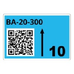 ROLL OF PRE-CUT LABELS FOR/RACKS AND PALLETS 90 X 110 MM BL LTZ15090FQR