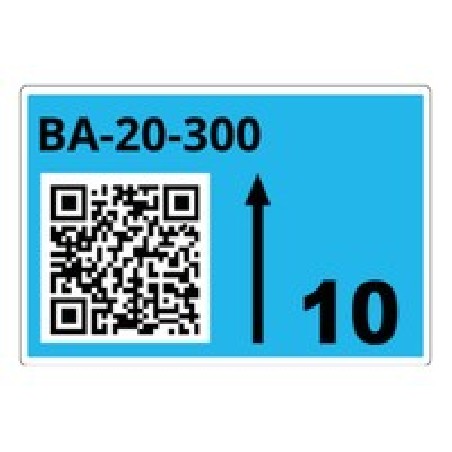 ROLL OF PRE-CUT LABELS FOR/RACKS AND PALLETS 90 X 110 MM BL LTZ15090FQR
