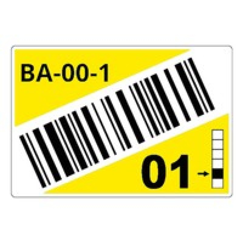 ROLL OF PRE-CUT LABELS FOR/RACKS AND PALLETS OF 55 X 85 MM LTZ16055FCB
