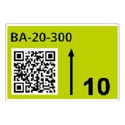 ROLL OF PRE-CUT LABELS FOR/RACKS AND PALLETS 75 X 110 MM GR LTZ17075FQR