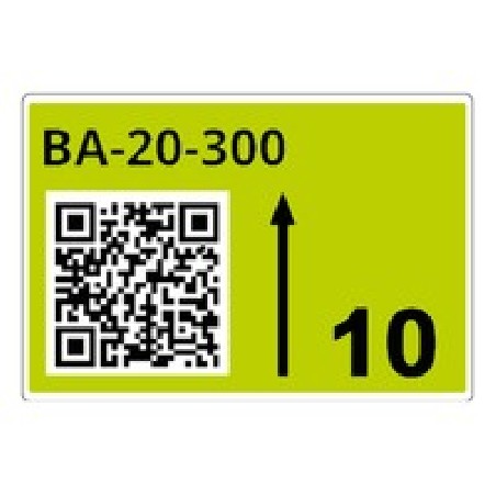 ROLL OF PRE-CUT LABELS FOR/RACKS AND PALLETS 75 X 110 MM GR LTZ17075FQR