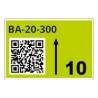 ROLL OF PRE-CUT LABELS FOR/RACKS AND PALLETS 75 X 110 MM GR LTZ17075FQR