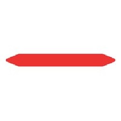 Brother Pre-Cut Pipe Marker Rolls Red //Fire 37 X 355 MM Without Pictogr