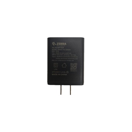 Zebra USB Type C Power Supply Adaptor With US Plug. Used With USB-C Cable (Cbl-EC5X-USBC3A-01) TO Charge Device.