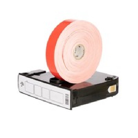 Wristband, Polypropylene, 1x10in (25.4x254mm) Direct thermal, Z-Band Splash, Adhesive closure, Cartridge, 350/roll, 6/box, Red