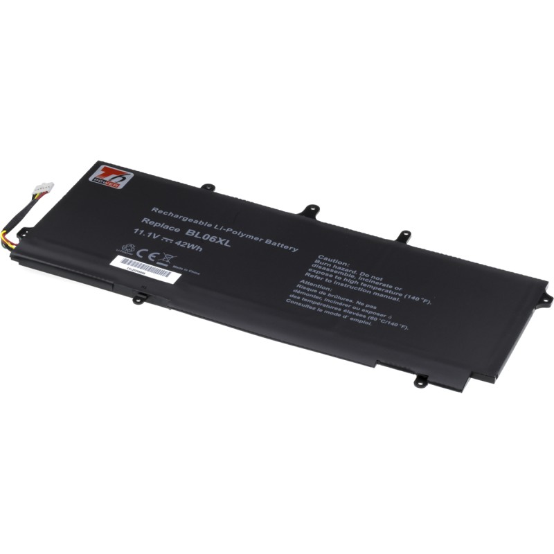 Baterie T6 Power pro HP EliteBook Folio 1040 G1, 1040 G2, 3800mAh, 42Wh, 6cell, Li-pol