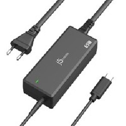 J5Create 65W PD USB-C Power Adapter - EU/