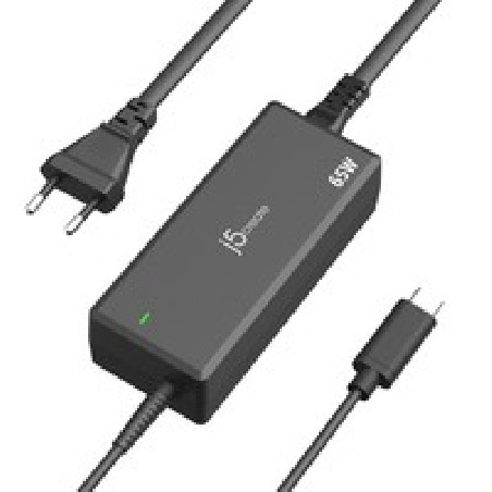 J5Create 65W PD USB-C Power Adapter - EU/