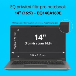 Kensington EQ Privacyacy Screen/Filter For 14IN Laptops 16:9