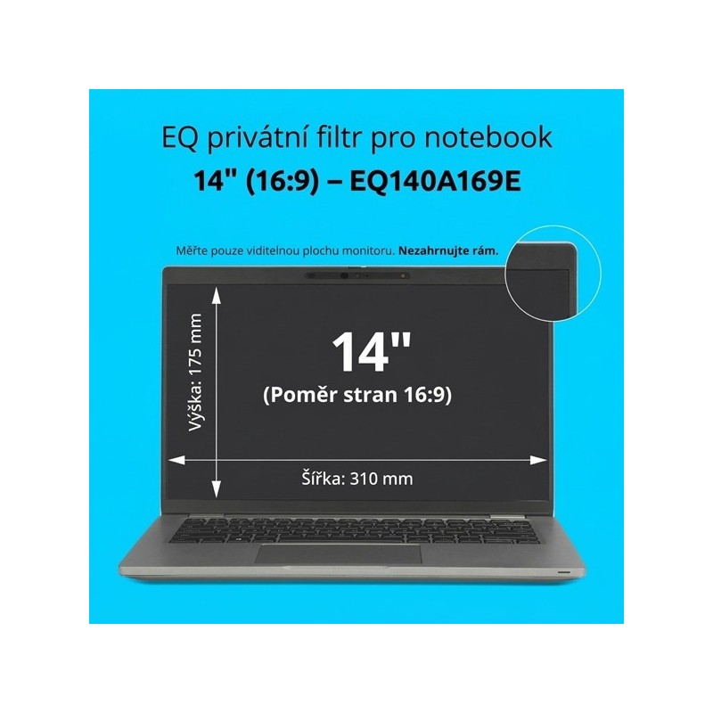 Kensington EQ Privacyacy Screen/Filter For 14IN Laptops 16:9