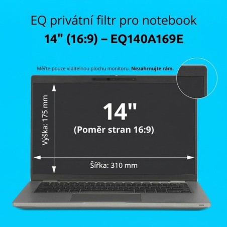 Kensington EQ Privacyacy Screen/Filter For 14IN Laptops 16:9