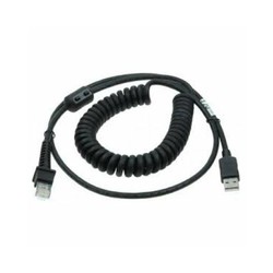 Datalogic Cabl USB Type Atpuw Coiled 2.4M/BLK 2.4M BLK