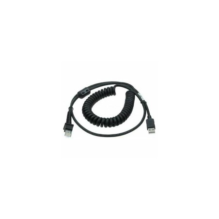 Datalogic Cabl USB Type Atpuw Coiled 2.4M/BLK 2.4M BLK