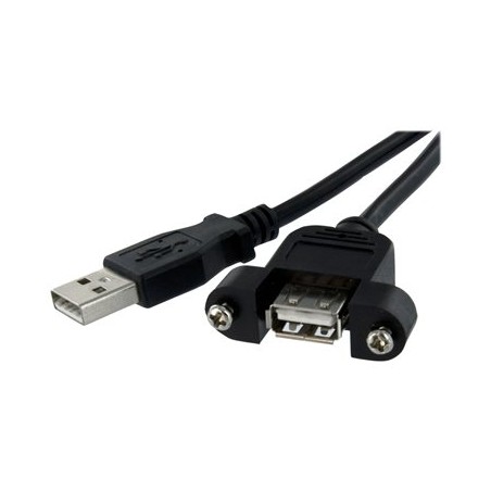 Startech 3FT Panel Mount USB Cable A-A/.