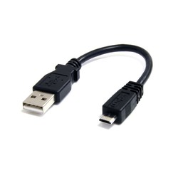 6IN USB A TO MICRO B USB CABLE/.