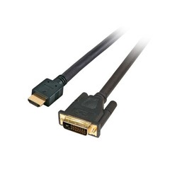 2M HDMI DVI -D 24+1 CABLE GOLD/M/M FULL HD BLACK