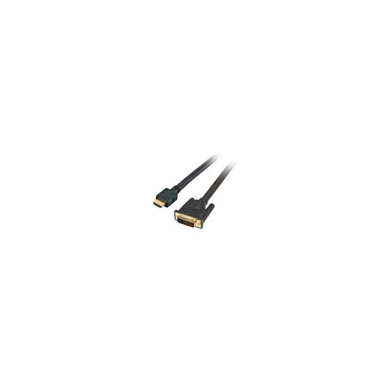 Mcab 2M HDMI DVI -D 24+1 Cable Gold/M/M Full HD Black