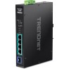 5-PORT INDUSTRIAL GIGABIT POE+/DIN-RAILSWITCH